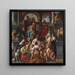 Cristo benedicente ai piccoli bambini: Lasciate che i piccoli bambini vengano a me - Jacob Jordaens — quadro incorniciato alla parete