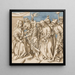 Christ before Caiaphas - Circle of Hans Holbein the Elder — framed artwork on a wall