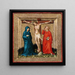 Cristo sulla croce con la Vergine Maria e Giovanni - Anonimo — quadro incorniciato alla parete