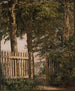 La porta del giardino della casa degli artisti a Blegdammen - Christen Købke — vista dell’opera