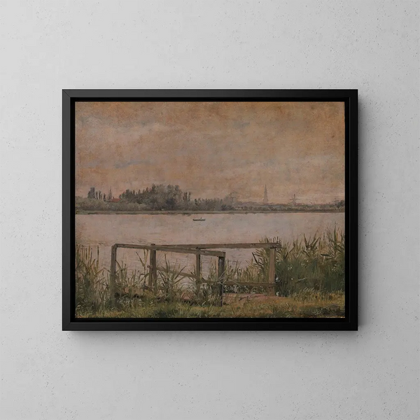 Vista di Copenaghen da Dosseringen - Christen Købke — quadro incorniciato alla parete