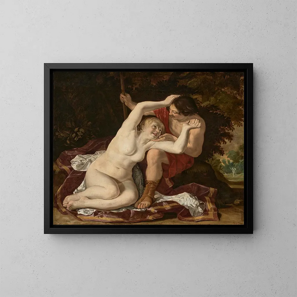 Granida und Daifilo - Christiaen van Couwenbergh — gerahmtes Bild an der Wand