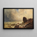 Meer in Flammen - Christian Ernst Morgenstern — gerahmtes Bild an der Wand