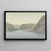 View of the Rhine Valley to the right of Sankt Goar - Christian Georg Schütz the Elder — framed artwork on a wall