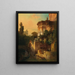 Venice painting: view from the back of Santi Giovanni e Paolo - Christian Jank — framed artwork on a wall