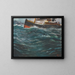 Ein Schiff in unruhiger See - Christian Krohg — gerahmtes Bild an der Wand