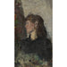 Riproduzione del dipinto Ritratto della pittrice Oda Krohg - Christian Krohg