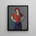 Ritratto del pittore Oda Krohg b. Lasson - Christian Krohg — quadro incorniciato alla parete