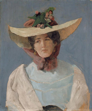 Christian Krohg - Portrett av skuespillerinnen Agnes Mowinckel.webp