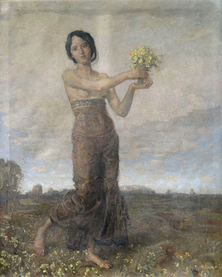 Christian Landenberger - Mdchen mit Blumenstrau als Allegorie des Frhlings.webp