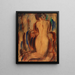 Nu a ginocchio - Christian Rohlfs — quadro incorniciato alla parete