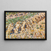 Pannocchie di grano nel campo - Christian Rohlfs — quadro incorniciato alla parete