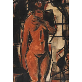 Nu femminile in piedi - Christian Rohlfs — vista dell’opera