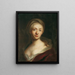 Portrait of a lady - Christian Seybold — framed artwork on a wall