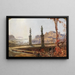 Landschaft der idealen mit Tempel - Christian Wilberg — gerahmtes Bild an der Wand