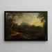 Landschaft mit Berg und Bach - Christian Wilhelm Ernst Dietrich — gerahmtes Bild an der Wand