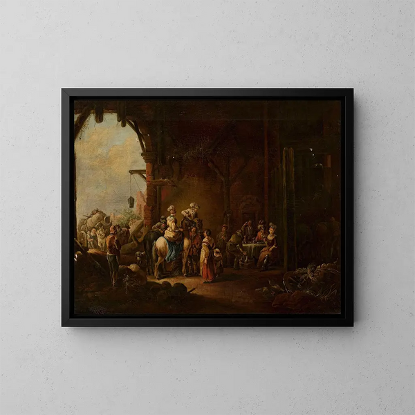 Auberge - Christian Wilhelm Ernst Dietrich — quadro incorniciato alla parete