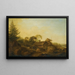 Landschaft mit Mühlen am Waldrand - Christian Wilhelm Ernst Dietrich — gerahmtes Bild an der Wand