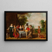 Compagnie a tavola in un parco - Christoffel Jacobsz van der Lamen — quadro incorniciato alla parete