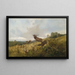 Hirsch in einer herbstlichen Landschaft - Christoffer Drathmann — gerahmtes Bild an der Wand