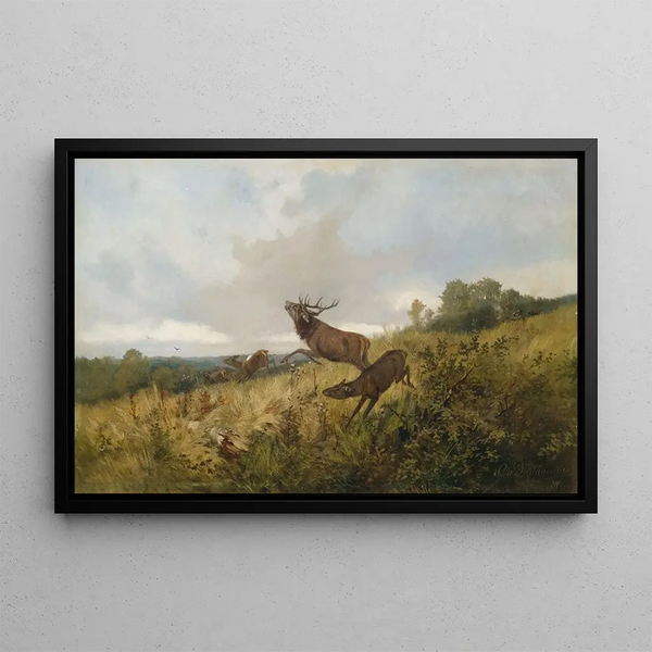 Christoffer Drathmann - Rotwild in herbstlicher Landschaft.webp