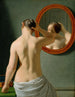 Eine nackte Frau, die sich vor einem Spiegel frisiert - Christoffer Wilhelm Eckersberg — Ansicht des Kunstwerks