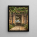 Una pergola in Italia - Christoffer Wilhelm Eckersberg — quadro incorniciato alla parete