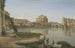 Blick durch den Tiber von Trastevere zum Castel Sant'Angelo - Christoffer Wilhelm Eckersberg — Ansicht des Kunstwerks