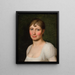 Christine Rebekka Eckersberg née Hyssing, erste Ehefrau des Künstlers - Christoffer Wilhelm Eckersberg — gerahmtes Bild an der Wand