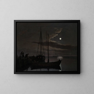 Christoffer Wilhelm Eckersberg - Moonlight Picture.webp