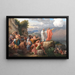 Mosè fa tornare il Mar Rosso e l'esercito di Faraone viene sommerso - Christoffer Wilhelm Eckersberg — quadro incorniciato alla parete