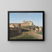 Porta Angelica und Teil des Vatikans - Christoffer Wilhelm Eckersberg — gerahmtes Bild an der Wand