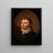 Portrait eines Mannes - Christoffer Wilhelm Eckersberg — gerahmtes Bild an der Wand