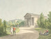 Prospettiva del giardino di Frederiksberg vicino al castello e al tempio di Apollo - Christoffer Wilhelm Eckersberg — vista dell’opera