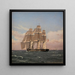Die Korvette Najaden unter Segeln - Christoffer Wilhelm Eckersberg — gerahmtes Bild an der Wand