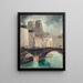 Pont et Notre Dame de Paris - Christopher Wood — framed artwork on a wall