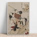 Reproduktion des Gemäldes Chushingura-Gemälde, Akt III des Treue-Lagers - Kitagawa Utamaro