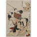 Reproduktion des Gemäldes Chushingura-Gemälde, Akt III des Treue-Lagers - Kitagawa Utamaro