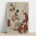 Riproduzione del dipinto Chushingura - Atto X del Tesoro della Lealtà - Kitagawa Utamaro