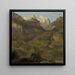 Cascate di Reichenbach e il Wetterhorn - Jakob Christoph Miville — quadro incorniciato alla parete