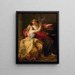 Allegoria della pace e della giustizia - Cerchio di Pompeo Batoni — quadro incorniciato alla parete