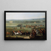 Scene of a race at Newmarket - John Wootton's Circle — framed artwork on a wall