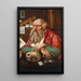 San Girolamo nel suo studio - Cerchio di Marinus van Reymerswaele — quadro incorniciato alla parete
