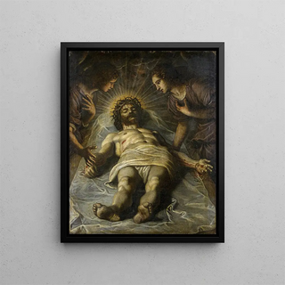 Circle of Tintoretto - The Dead Christ with Two Angels.webp