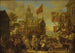 Scène di vita di campagna in un villaggio - Cerchio di William Hogarth — vista dell’opera