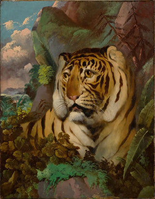 Circle of William Huggins - Portrait of a Tiger.webp