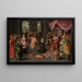 Il Giudizio di Salomone - Claes Jacobsz van der Heck — quadro incorniciato alla parete