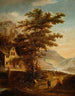 Paesaggio montano della Renania - Claes Jansz van der Willigen — vista dell’opera