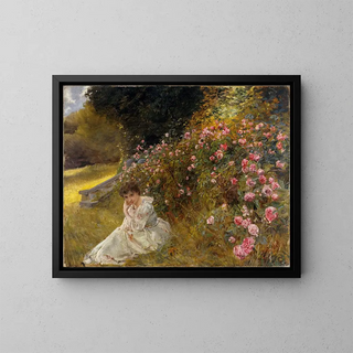 Clara von Rappard - Miss Hardy on the rose terrace in Rugenpark Interlaken.webp