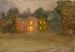 Una grande casa illuminata di notte - Clare Marsh — vista dell’opera